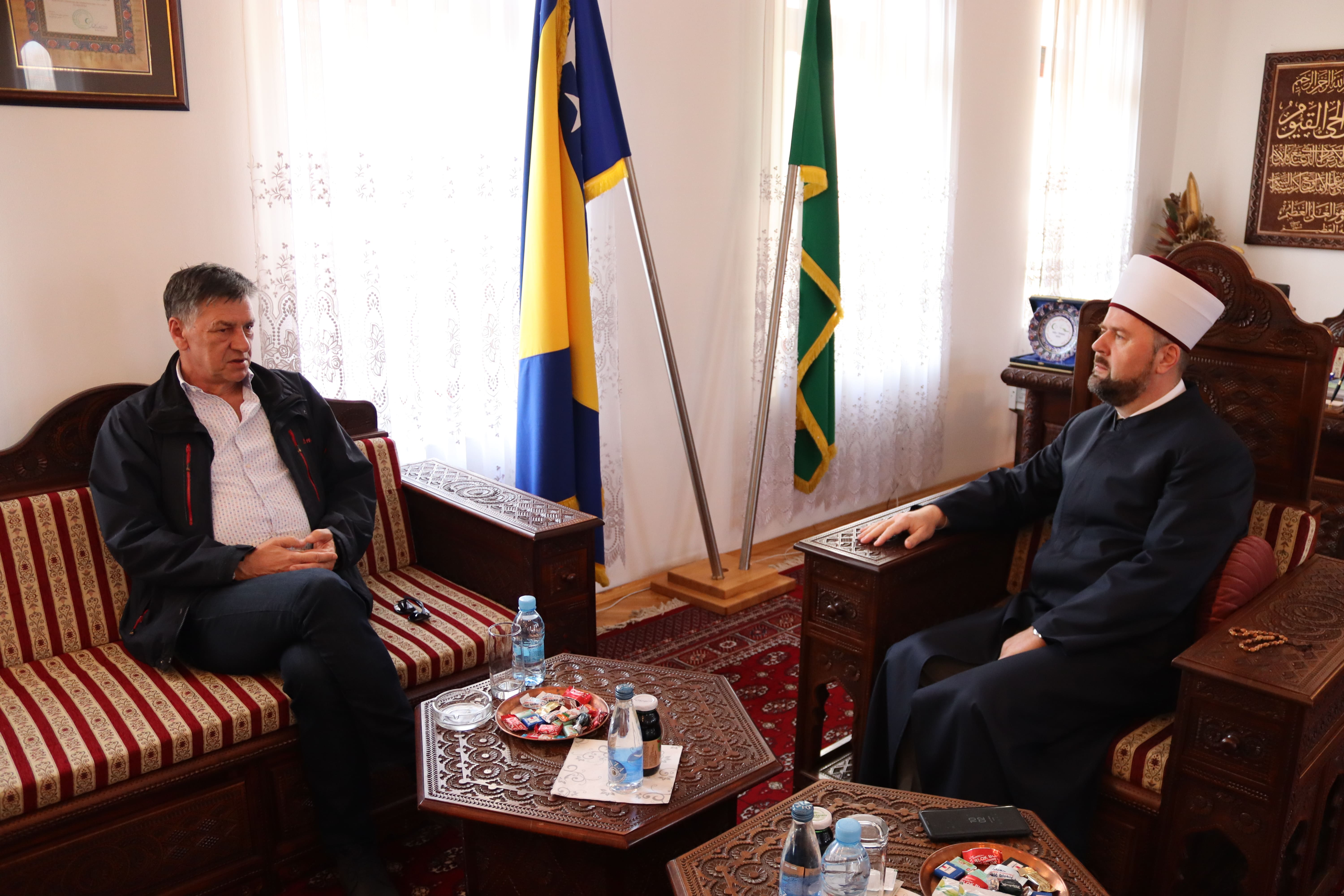 Muftija Dizdarević primio gradonačelnika Zenice: ”Rad za opće dobro je naša zajednička obaveza”