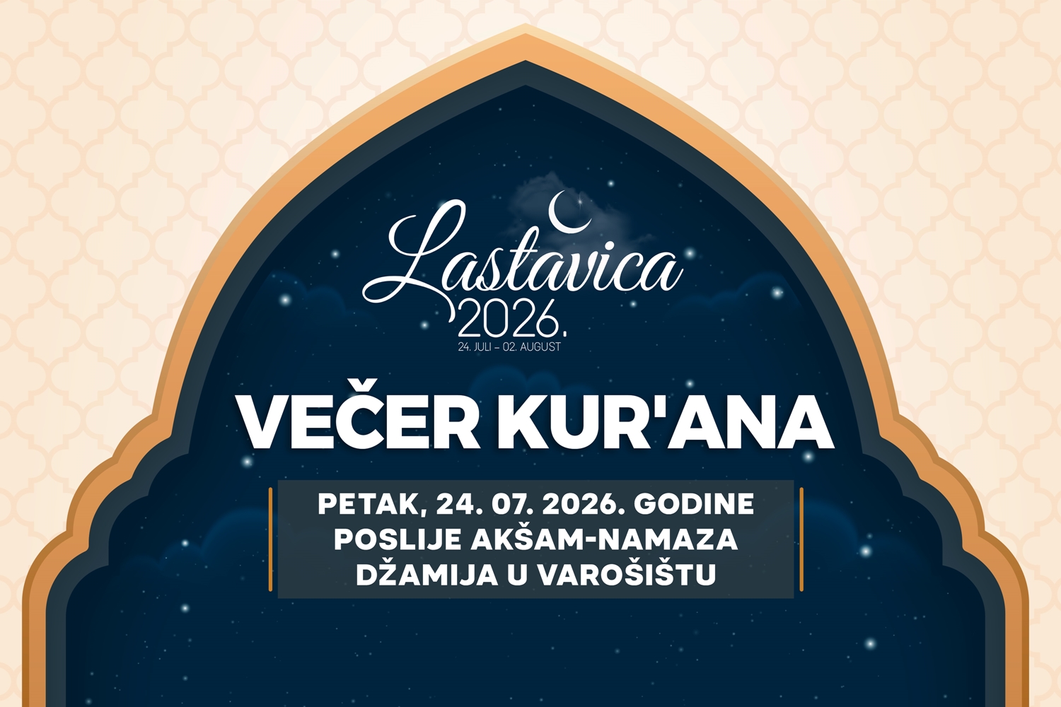 NAJAVA: “Večer Kur’ana” u džematu Varošište