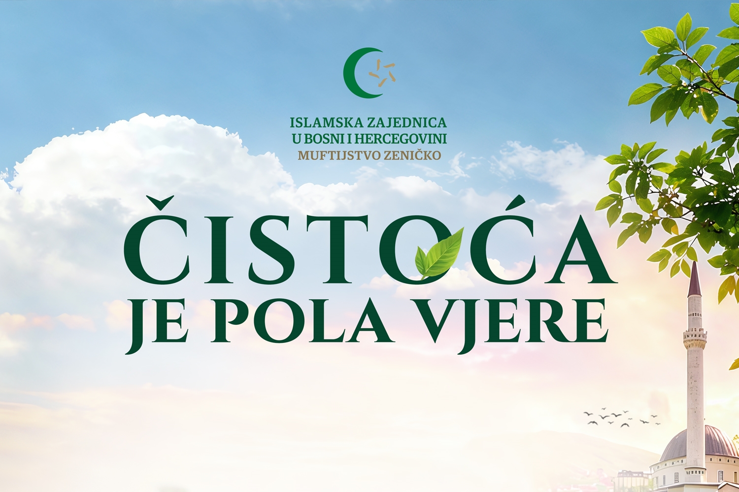 Uskoro realizacija ekoloških akcija na području Muftiluka zeničkog u okviru projekta “Čistoća je pola vjere”