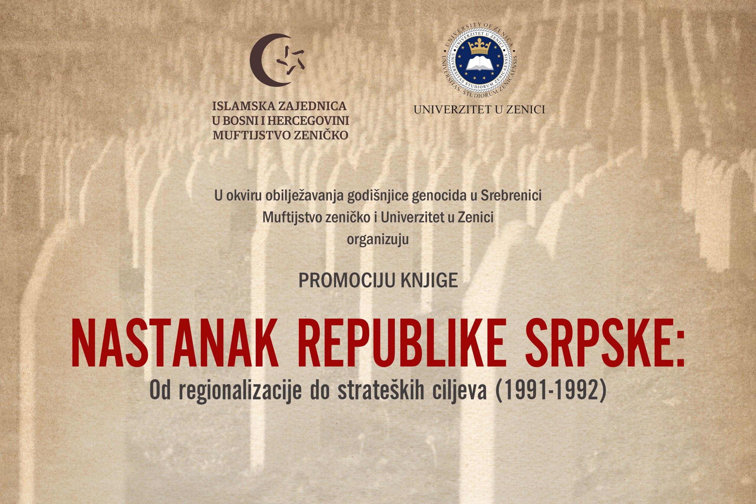 Najava: Promocija knjige “Nastanak Republike Srpske”